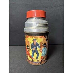 Vintage PALADIN Thermos - Have Gun Will Travel (1960) Pre-owned some wear